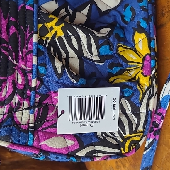 Vera Bradley African Violet Frannie Crossbody Bag - Picture 5 of 10